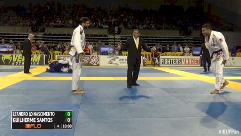 Leandro Lo vs Guilherme Santos IBJJF Pan 2016 Absolute third round