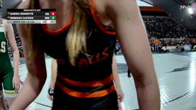 G 132 lbs Cons. Round 1 - Rebekah Capson, Bonneville vs Sabina Bennetts, Challis