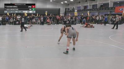 126 lbs 7th Place Match - Tucker Brill, Great Plains Wrestling Academy vs Levi DeVetter, Ironhawk Wrestling Academy
