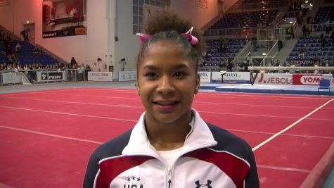 Jordan Chiles Excited About Vault Gold & Big Upgrades Coming In April - Event Finals, Jesolo 2016