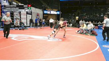 175 Class 2 lbs Champ. Round 1 - Owen Britton, Southern Boone vs Canon Copeland, Eldon