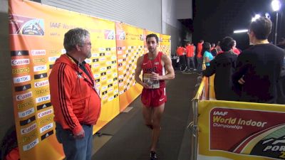 Robby Andrews after his strong kick for 4th in the 1500 final