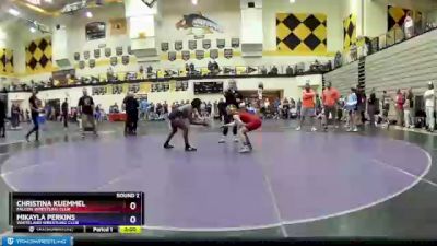 110 lbs Round 2 - Christina Kuemmel, Falcon Wrestling Club vs Mikayla Perkins, Whiteland Wrestling Club