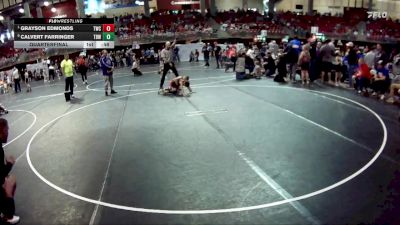 60 lbs Quarterfinal - Grayson Edmonds, Trojan Wrestling Club vs Calvert Farringer, The Best Wrestler