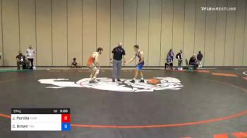 57 kg Consolation - Joshua Portillo, Nebraska Golden Eagles Wrestling Club vs Connor Brown, Tiger Style Wrestling Club