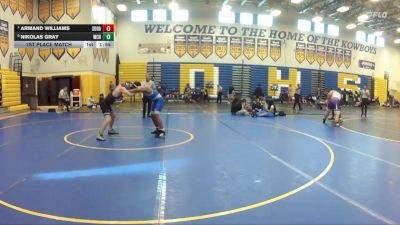 150 Blue 1st Place Match - Armand Williams, South Dade vs Nikolas Gray, Wellington Community Hs