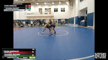 120 lbs Champ. Round 2 - Tatianna Irizarry, Choate Rosemary Hall vs Olivia Gonzalez, Canyon View