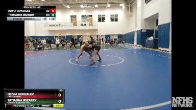 120 lbs Champ. Round 2 - Tatianna Irizarry, Choate Rosemary Hall vs Olivia Gonzalez, Canyon View