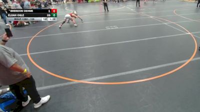 126 lbs Cons. Round 8 - Brendon Oehme, Unattached vs Elijah Ogle, Unattached