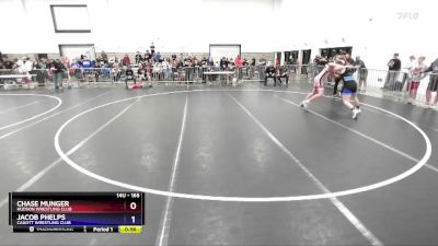 165 lbs Quarterfinal - Chase Munger, Hudson Wrestling Club vs Jacob Phelps, Cadott Wrestling Club