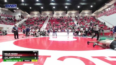 138 lbs Champ. Round 2 - Chy` Anne Burse, MACARTHUR vs Nellie Medina, TONKAWA/DEER CREEK-LAMONT