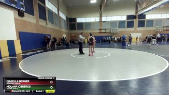 105lbs Champ. Round 1 - Isabella Berger, Granger (Girls) vs Molana Cisneros, Zillah (Girls)