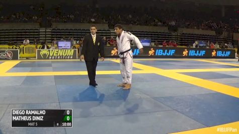 Matheus Diniz vs Diego Ramalho IBJJF 2016 Pan Black Belt Middle Heavyweight