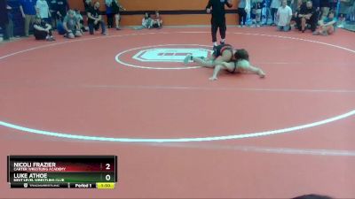 145 lbs Cons. Round 5 - Nicoli Frazier, Carter Wrestling Academy vs Luke Athoe, Next Level Wrestling Club