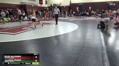 PW-3 lbs Round 1 - Allianna Franks, Marion Wolves vs Rylee Hilleshiem, Marion Wolves