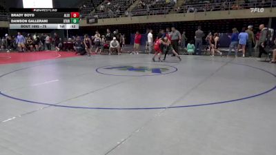 75 lbs Final - Brady Boyd, Alexandria vs Dawson Gallerani, Sturgeon