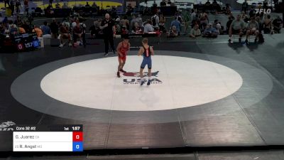 106 lbs Cons 32 #2 - Gabryel Juarez, CA vs Rowdy Angst, MO