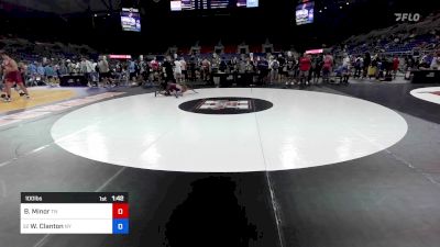 100 lbs Cons 32 #2 - Brodie Minor, TN vs William Clanton, NY