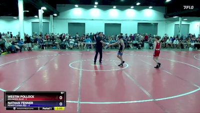 97 lbs Placement Matches (8 Team) - Westin Pollock, Oklahoma Blue vs Nathan Fenner, Pennsylvania Red