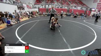 46 lbs Semifinal - Teagen Martinez, Carl Albert vs Kasen Fuller, Comanche Takedown Club