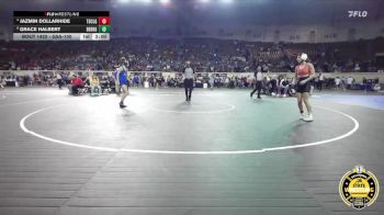 G5A-100 lbs Cons. Semi - Jazmin Dollarhide, Tonkawa-Girls vs Grace Halbert, Berryhill-Girls