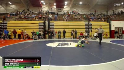 57-63 lbs Quarterfinal - Kysyn Van Winkle, South Dearborn WC vs Jase Brennan, New Castle Youth WC