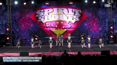 Revolution Rec Cheer - Code Black Odyssey [2025 L1 - Rec Performance Advanced - 10Y Day 1] 2025 Spirit Sports Worcester Nationals