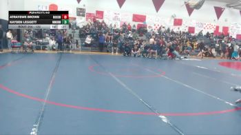 132 lbs Cons. Round 3 - Atrayewe Brown, Mossyrock vs Kayden Leggett, Mark Morris