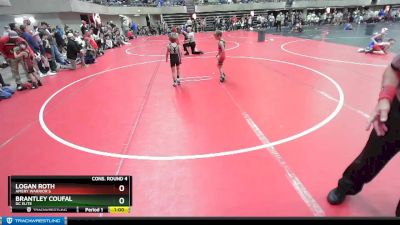 55 lbs Cons. Round 4 - Logan Roth, Amery Warrior`s vs Brantley Coufal, DC Elite