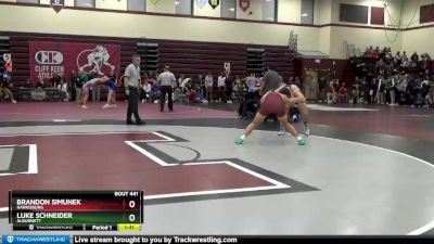 182 lbs Round 3 - Brandon Simunek, Harrisburg vs Luke Schneider, Alburnett