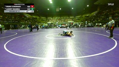 165 lbs Round Of 16 - Pedro Coronado, Paso Robles vs Landry Ngambia, Clovis North