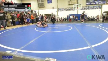 58 lbs Consi Of 8 #2 - Nash McCuistion, Tiger Trained Wrestling vs Sage Zumwalt, Grove Takedown Club