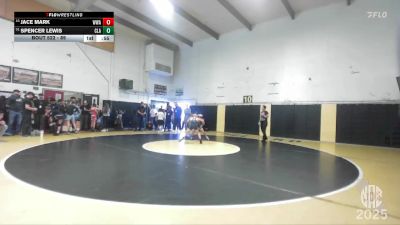 89 lbs Cons. Round 2 - Spencer Lewis, Clark vs Jace Mark, Wright Wrestling Academy