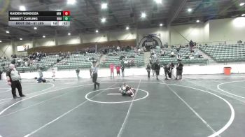 61 lbs 5th Place - Kaiden Mendoza, New Breed vs Emmett Carling, Bruin Elite