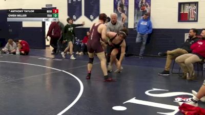 157 lbs Cons. Semi - Owen Miller, St. Francis vs Anthony Taylor, Monsignor Farrell