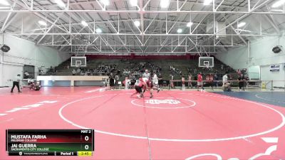 285 lbs Quarterfinal - Mustafa Farha, Palomar College vs Jai Guerra, Sacramento City College