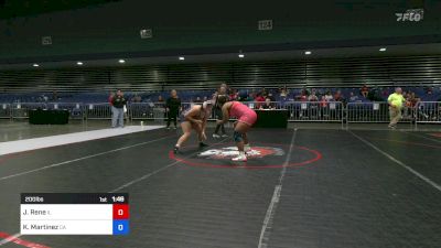 200 lbs 5th Place - Jasmine Rene, IL vs Katianna Martinez, CA
