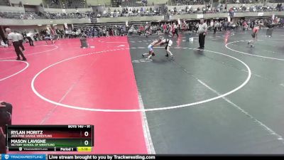 91 lbs Cons. Round 3 - Mason LaVigne, Victory School Of Wrestling vs Rylan Moritz, Jack Pine Savage Wrestling