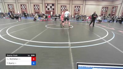 215 lbs Quarterfinal - Logan McClellan, Oh vs Tyler Byerly, Pa