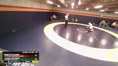 144 lbs Semifinal - Bostyn Tucker, Sanderson Wrestling Academy vs Kaden Guymon, Southern Utah Elite