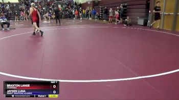 16U-8 lbs Round 2 - Braxton Lange, Caledonia vs Jayden Luna, Sebolt Wrestling Academy