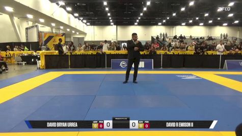 David R Emison II vs David Bryan Urrea 2025 World IBJJF Jiu-Jitsu No-Gi Championship