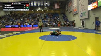 157 lbs Champ. Round 2 - Koa Ruiz, California Baptist vs Gil Mossburg, Cal Poly Humboldt