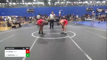 123 lbs Consi Of 8 #2 - Braxton Walter, Midwest Strong vs Isreal Madimba, Coon Rapids Mat Bandits