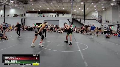 157 lbs Round 4 (8 Team) - Ewan Olson, Pocono Regional WC vs Gabe Tosto, Orchard South Gold