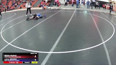 86 lbs Round 3 - Luca Grasso, MWC Wrestling Academy vs Irfan Murad, Wrestling With Character