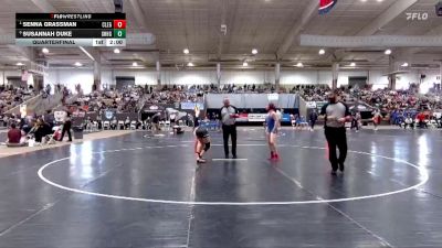 Girls 114 lbs Quarterfinal - Senna Grassman, Cleveland High School vs Susannah Duke, Green Hill High School