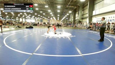 90 lbs Rr Rnd 3 - CJ Dreshman, Quest School Of Wrestling MS vs Colton Louderback, Mat Warriors Yellow