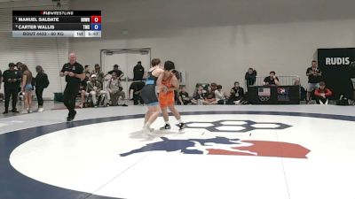 60 kg Quarters - Manuel Saldate, Beaver Dam Wrestling Regional Training Center vs Carter Wallis, Team Missouri Select
