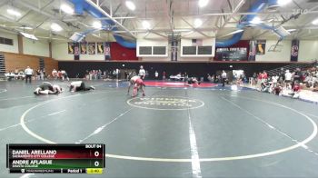 125 lbs Cons. Round 2 - Daniel Arellano, Sacramento City College vs Andre Aflague, Shasta College